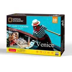 3D головоломка CubicFun "National Geographic Venice ST Mark's Square",107 д. цена и информация | Пазлы | pigu.lt