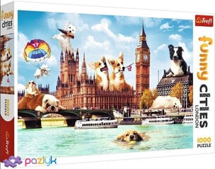 Головоломка Trefl Funny Cities - Dogs In London, 1000 д. цена и информация | Пазлы | pigu.lt