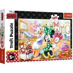 Dėlionė Trefl Puzzle „Minnie grožio salone“, 100 d. kaina ir informacija | Dėlionės (puzzle) | pigu.lt