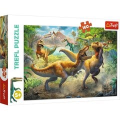 Головоломка Trefl Fighting Tyrannosaurs, 160 д. цена и информация | Пазлы | pigu.lt