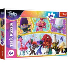 Dėlionė Trefl Trolls (Troliai), 160 d. kaina ir informacija | Dėlionės (puzzle) | pigu.lt