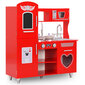Vaikiška virtuvėlė, raudonos spalvos, 84x31x89cm kaina ir informacija | Žaislai mergaitėms | pigu.lt