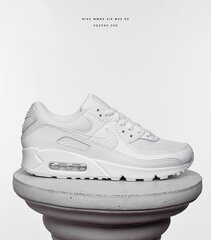 Женские повседневные кроссовки Nike WMNS Air Max 90, белые цена и информация | Спортивная обувь, кроссовки для женщин | pigu.lt