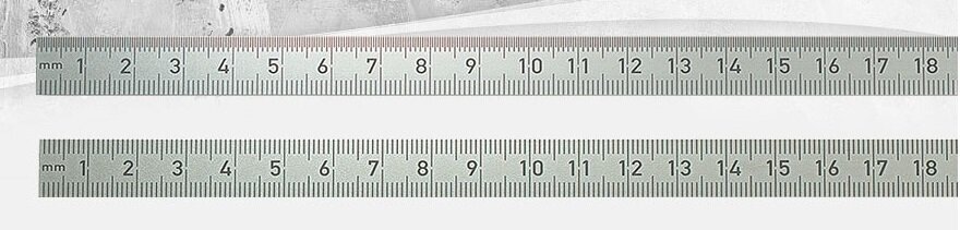 Nerūdijančio plieno liniuotė BMI (18x0,5mm; 1000 mm) kaina ir informacija | Mechaniniai įrankiai | pigu.lt
