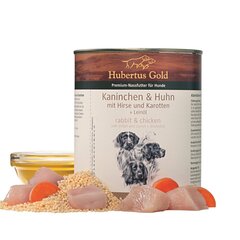 Hubertus Gold triušienos ir vištienos konservas šunims, 6x800g kaina ir informacija | Konservai šunims | pigu.lt