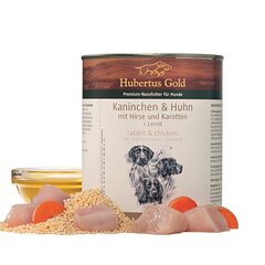 Hubertus Gold triušienos ir vištienos konservas šunims, 6x800g цена и информация | Консервы для собак | pigu.lt