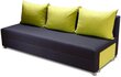 Sofa Pola, juoda/šviesiai žalia цена и информация | Sofos | pigu.lt