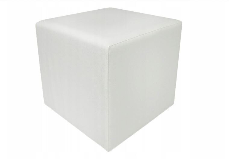 Pufas Cube, baltas цена и информация | Sėdmaišiai ir pufai | pigu.lt