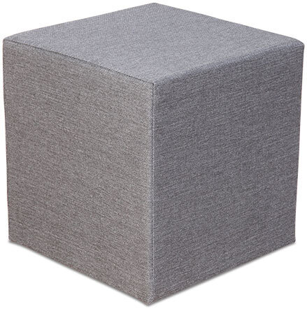 Pufas Cube, pilkas kaina ir informacija | Sėdmaišiai ir pufai | pigu.lt