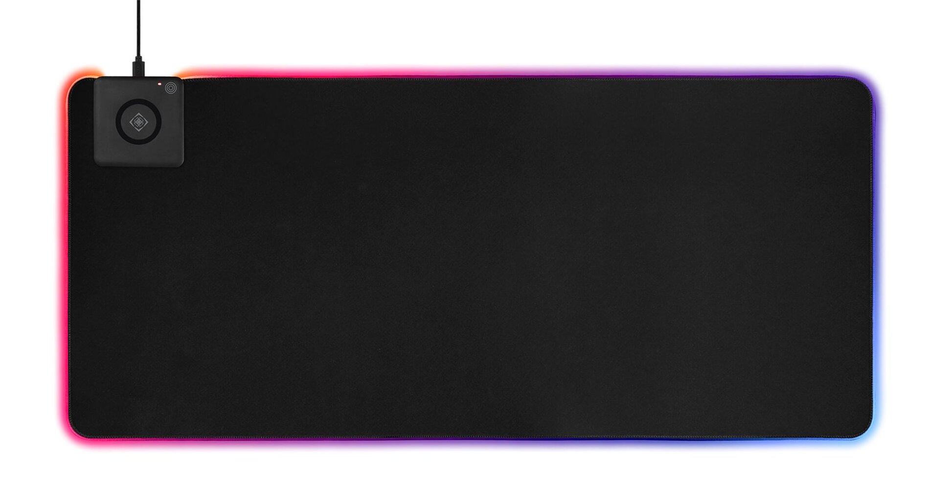 Pelės kilimėlis Deltaco Gaming su RGB apšvietimu ir belaidžiu įkrovimu 10W, 900x400 / GAM-092 kaina ir informacija | Pelės | pigu.lt