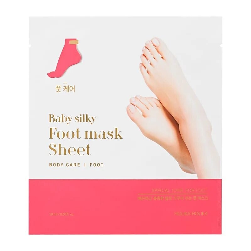 Pėdų kaukė Holika Holika Baby Silky Foot One Shot Peeling цена и информация | Kūno kremai, losjonai | pigu.lt