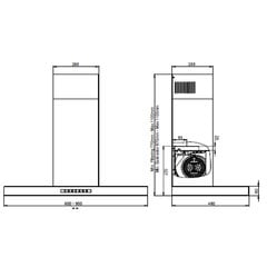 Tecnowind LENS 90 BL kaina ir informacija | Gartraukiai | pigu.lt