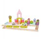 Medinės kaladėlės Miestas mergaitėms Cubika цена и информация | Žaislai kūdikiams | pigu.lt