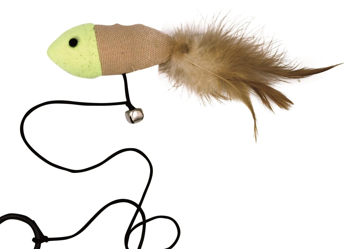 Fluorescencinė žuvis su plunksna Barry King, 8x4 cm kaina ir informacija | Žaislai katėms | pigu.lt