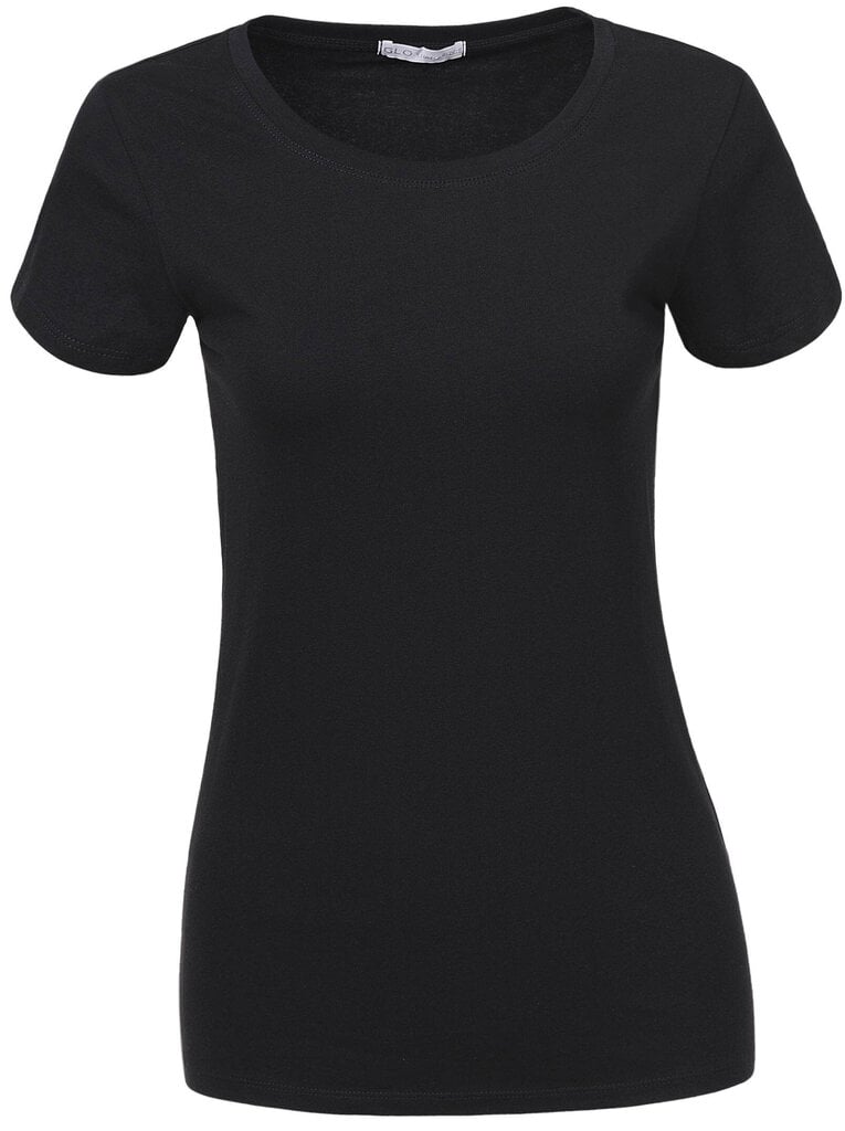 Marškinėliai Glo Story, juodi kaina ir informacija | Marškinėliai moterims | pigu.lt