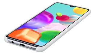 Samsung original silicone dėklas telefonui skirtas Galaxy A41, white kaina ir informacija | Telefono dėklai | pigu.lt