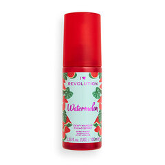 Фиксатор макияжа I♥Revolution Watermelon Dewy Makeup Fixing Spray, 100 мл цена и информация | Пудры, базы под макияж | pigu.lt