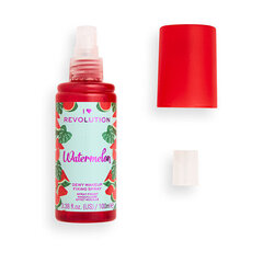 Фиксатор макияжа I♥Revolution Watermelon Dewy Makeup Fixing Spray, 100 мл цена и информация | Пудры, базы под макияж | pigu.lt