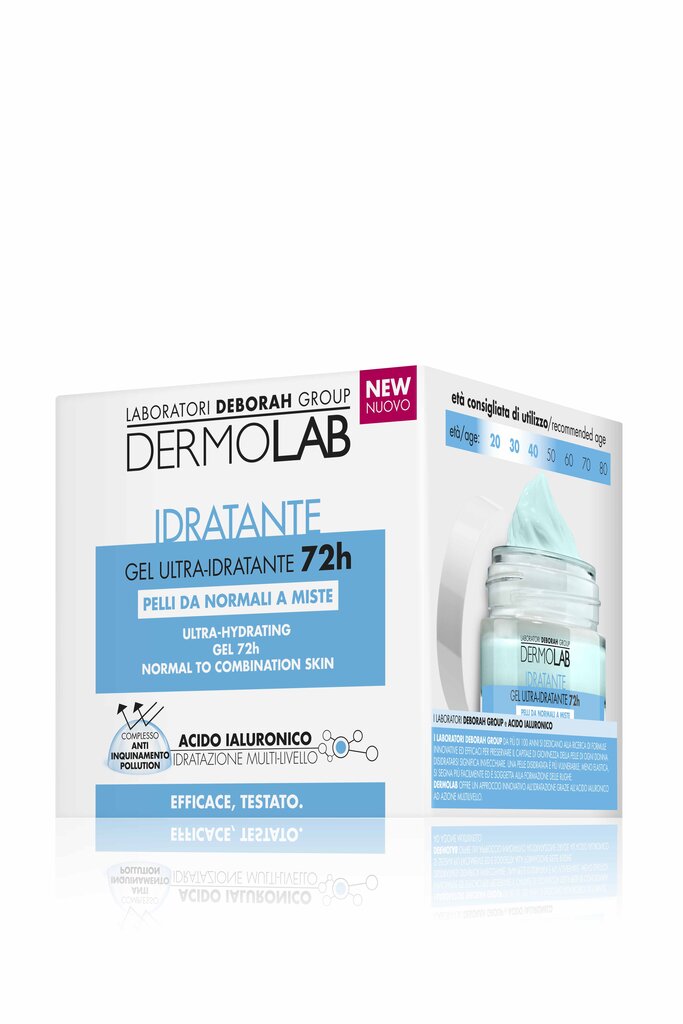 Drėkinamasis gelinis veido kremas Dermolab Idratante 50 ml цена и информация | Veido kremai | pigu.lt