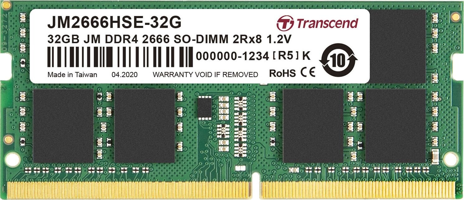 Transcend JM2666HSE-32G kaina ir informacija | Operatyvioji atmintis (RAM) | pigu.lt