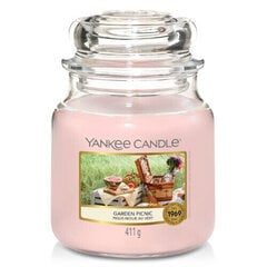 Арома свеча Yankee Candle Garden Picnic, 411 г цена и информация | Подсвечники, свечи | pigu.lt