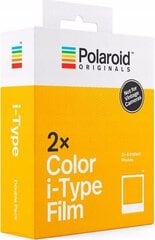 Цветной материал для моментальных фото Polaroid i-Type Color New, 2 шт. цена и информация | Аксессуары для фотоаппаратов | pigu.lt