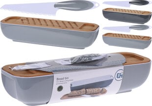 Excellent Housewares duoninė su pjaustymo lenta ir peiliu, 40x12,5x8,5 cm kaina ir informacija | Virtuvės įrankiai | pigu.lt