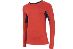 Футболка спортивная мужская 4F Functional Longsleeve M NOSH4-TSMLF002 62M, красная цена и информация | Мужская спортивная одежда | pigu.lt