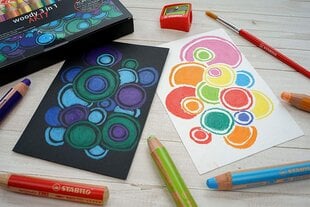 Цветные карандаши Stabilo Woody 3 in 1 ARTY (Пересмотрено B) цена и информация | Принадлежности для рисования, лепки | pigu.lt
