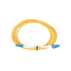 Extralink LC/ПК-LC/ПК | Патчкорд | Одномодовый, симплексный, G657A1, 3 мм, 2 м цена и информация | Кабели и провода | pigu.lt
