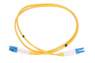 Extralink LC/UPC-LC/UPC | Патчкорд | Одномодовый, дуплексный, G657A1, 3 мм, 1 м цена и информация | Кабели и провода | pigu.lt