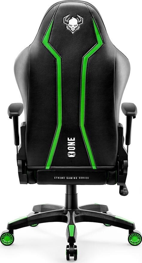 Žaidimų kėdė Diablo Chairs X-One L, juoda/žalia kaina ir informacija | Biuro kėdės | pigu.lt