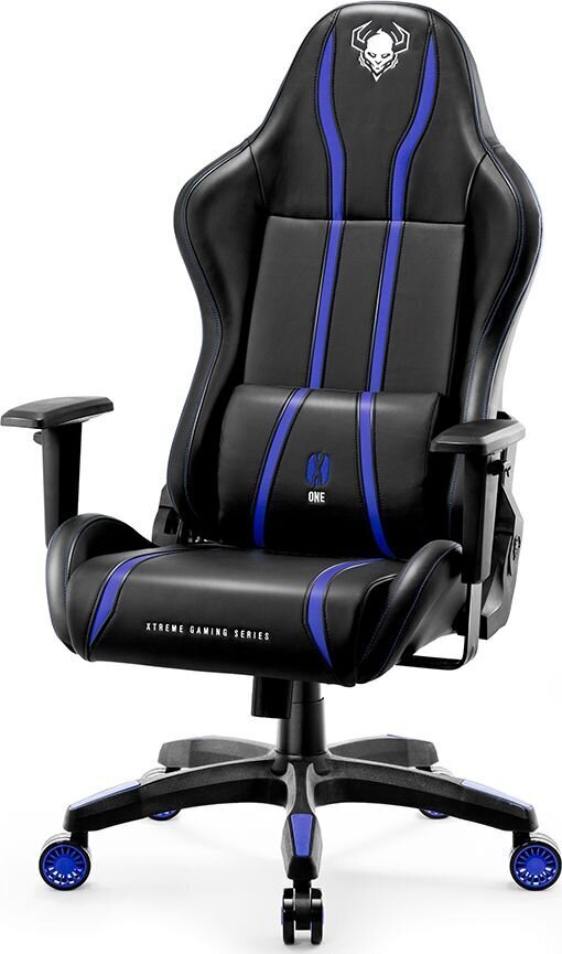 Žaidimų kėdė Diablo Chairs X-One L, juoda/mėlyna цена и информация | Biuro kėdės | pigu.lt