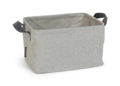 Brabantia sulankstomas skalbinių krepšys, 35 l, pilkas kaina ir informacija | Daiktadėžės | pigu.lt