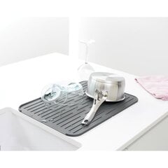 Brabantia силиконовый поддон для посуды, серый цена и информация | Кухонная утварь | pigu.lt