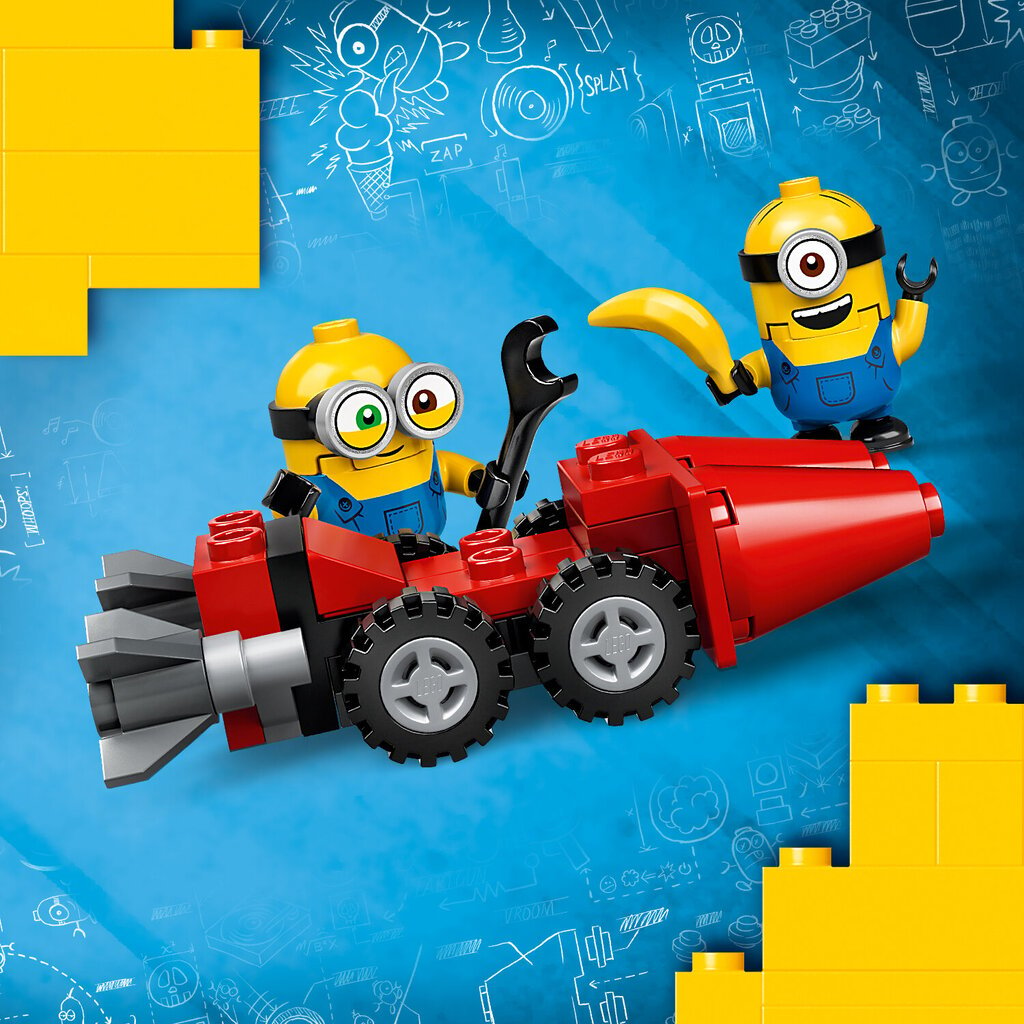 75549 LEGO® Minions Невероятная погоня на мотоцикле цена | pigu.lt