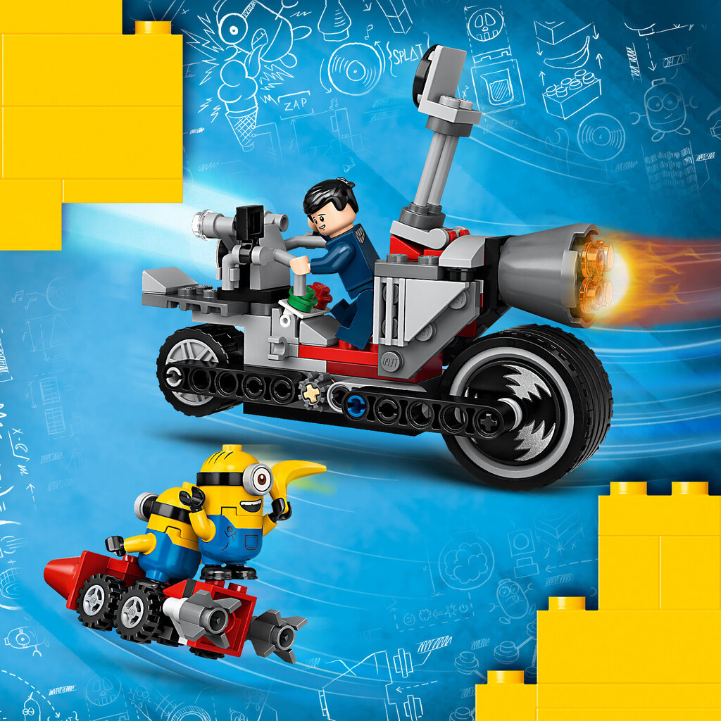 75549 LEGO® Minions Nepavejamo dviračio gaudynės kaina ir informacija | Konstruktoriai ir kaladėlės | pigu.lt