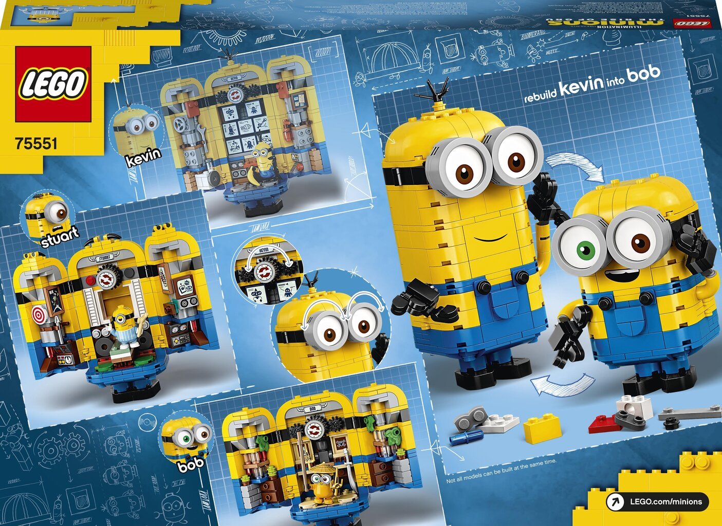 75551 LEGO® Minions Фигурки миньонов и их дом цена | pigu.lt