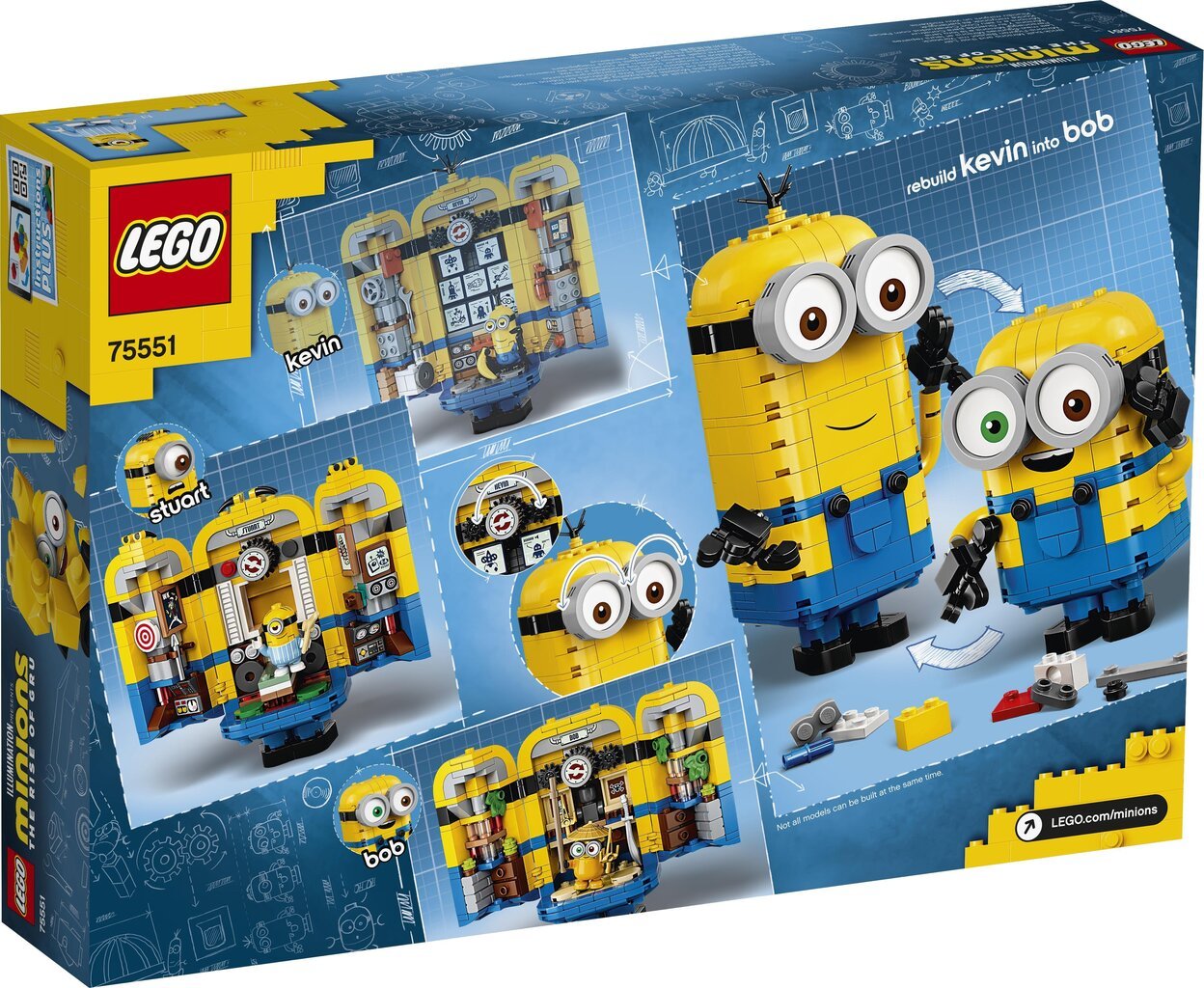 75551 LEGO® Minions Фигурки миньонов и их дом цена | pigu.lt