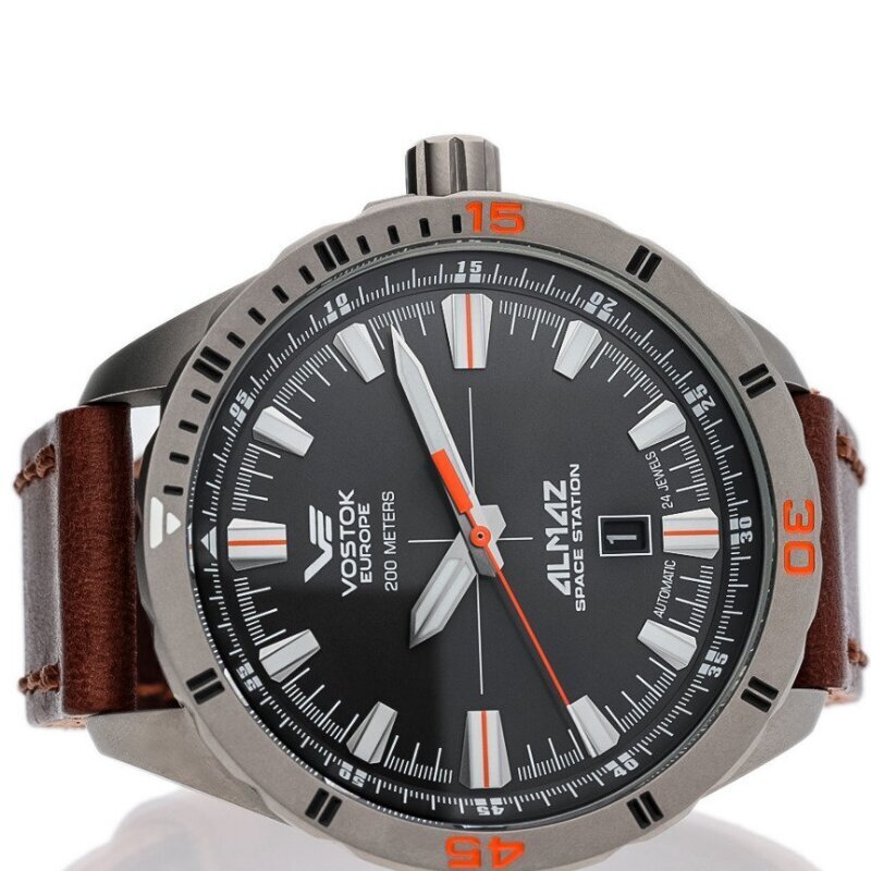 Vyriškas laikrodis Vostok Europe ALMAZ Space Station Titanium Automatic NH35/320H263 цена и информация | Vyriški laikrodžiai | pigu.lt