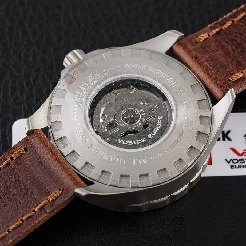 Vyriškas laikrodis Vostok Europe ALMAZ Space Station Titanium Automatic NH35/320H263 kaina ir informacija | Vyriški laikrodžiai | pigu.lt