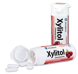 Жевательная резинка Miradent Xylitol, со вкусом клюквы цена и информация | Зубные щетки, пасты | pigu.lt