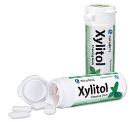 Жевательная резинка Miradent Xylitol, со вкусом мяты цена и информация | Зубные щетки, пасты | pigu.lt