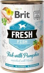 Brit Fresh Fish with Pumpkin консервы для собак 400г цена и информация | Консервы для собак | pigu.lt