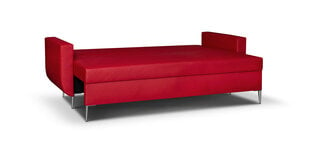 Sofa - lova Bellezza Red, balta kaina ir informacija | Sofos | pigu.lt