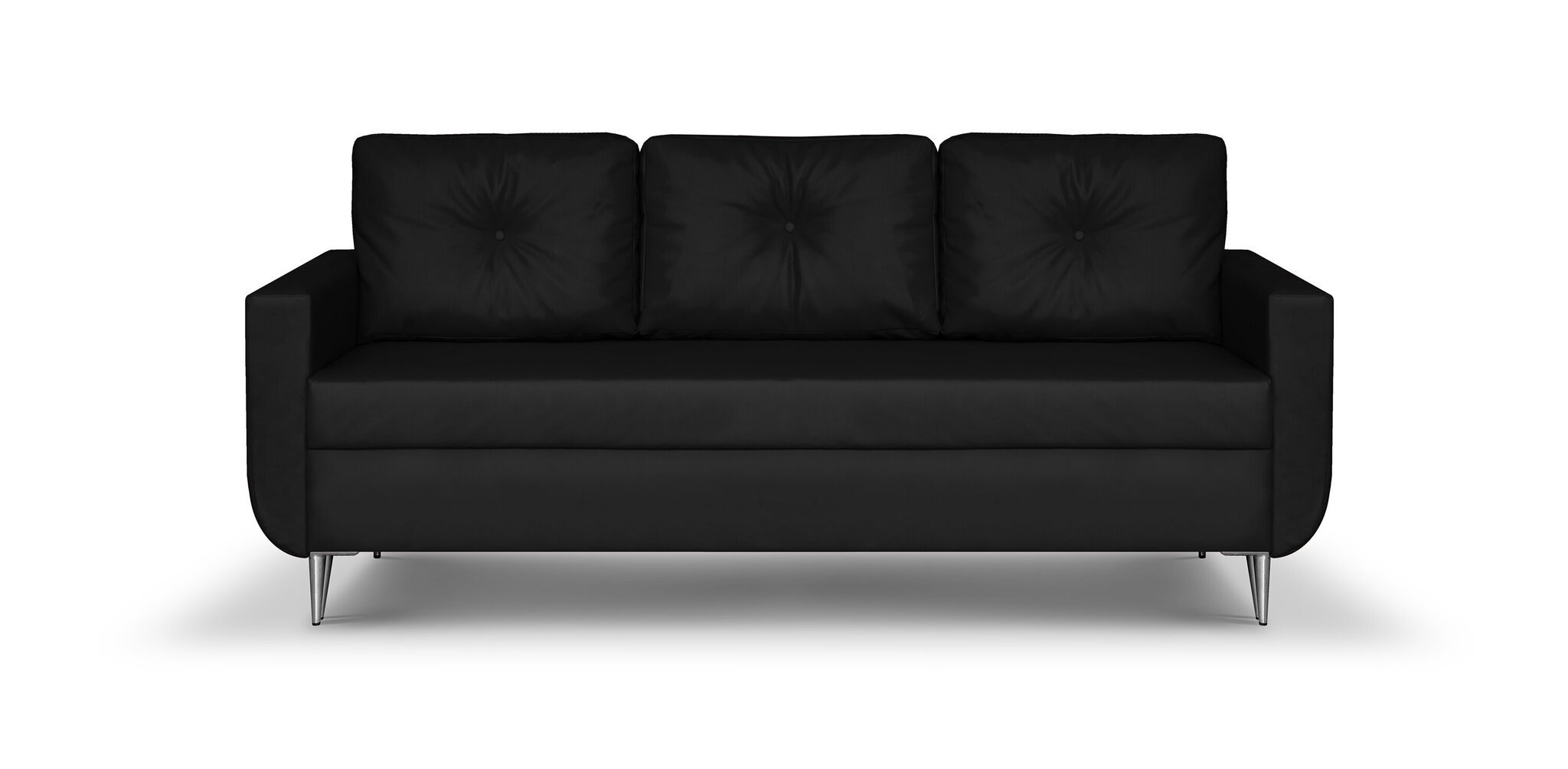 Sofa - lova Bellezza Red, juoda kaina ir informacija | Sofos, sofos-lovos | pigu.lt