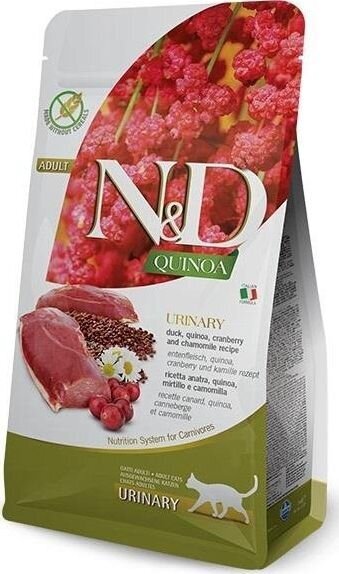 Sausas maistas katėms Farmina N&D Quinoa Urinary Duck, 5 kg kaina ir informacija | Sausas maistas katėms | pigu.lt