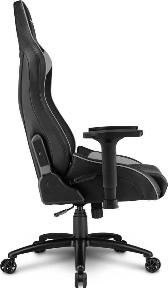 Žaidimų kėdė Sharkoon Elbrus 3, juoda/pilka kaina ir informacija | Biuro kėdės | pigu.lt
