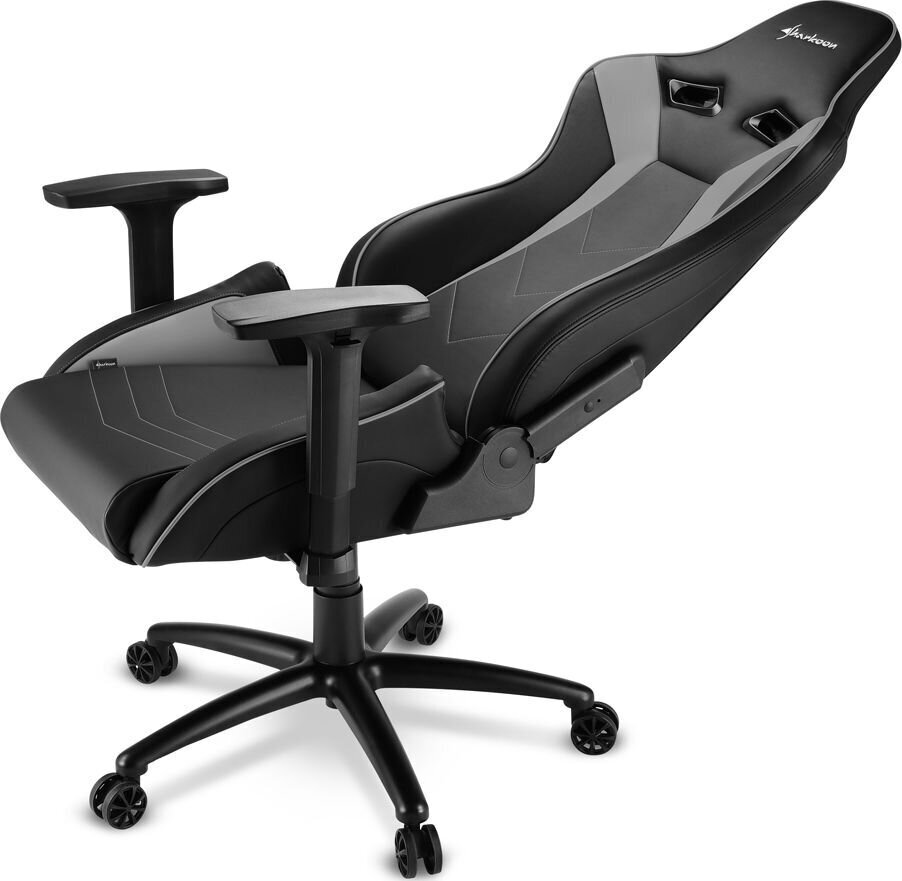 Žaidimų kėdė Sharkoon Elbrus 3, juoda/pilka kaina ir informacija | Biuro kėdės | pigu.lt