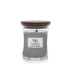 Ароматная свеча WoodWick Suede & Sandalwood, 85 г цена и информация | Подсвечники, свечи | pigu.lt